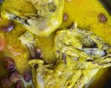 A picture of step 6 of Gilani Persian Aloo Mosamma (Chicken and Dried Fruit Stew).