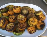 Une image de l'étape 6 de Courgettes tricolores grillées aux épices et origan (recette plancha).