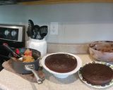 A picture of step 5 of German Chocolate Cake.