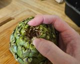 鹽焗朝鮮薊 Salt-Baked Artichokes的食譜步驟3照片