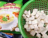 Hình bước làm 1 của món Thạch khoai môn ún trà sữa