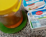 Foto del paso 1 de la receta: Queso blanco y mascarpone con un couli de caqui
