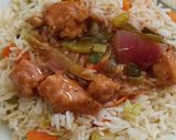 A picture of step 8 of Green chilli Chicken.