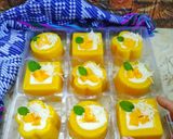 Foto langkah ke 7 dari resep (650) Mango Cheese Pudding / Puding Mangga Keju.