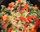 Mozzarella & veggie egg fried rice recipe step 4 photo