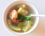 Hình bước làm 7 của món Canh bầu nấu tôm 🦐