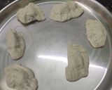 A picture of step 2 of Coconut jaggery modak#done today.