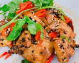 A picture of step 4 of Lemon Chicken.