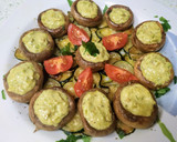Foto del paso 5 de la receta: Champiñones rellenos de crema de espárragos y queso azul