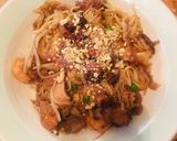 A picture of step 8 of “Fake out” Pad Thai.