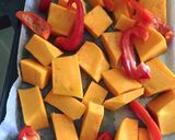 A picture of step 1 of #Salads#Pumpkin capsicum salad.