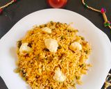 A picture of step 3 of Cauliflower fried rice (Gobhi fried rice).