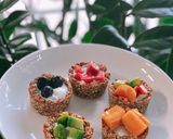 Hình bước làm 3 của món Oats fruit yogurt - yến mạch sữa chua