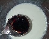 A picture of step 3 of Blueberry jam Ice cream burfi.