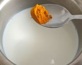 A picture of step 1 of Homemade paneer.