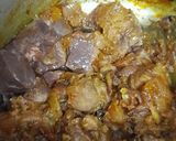 A picture of step 2 of Chapati with Mutton Liver.