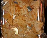 A picture of step 1 of 15 minute meat free loaded nachos.