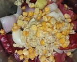 A picture of step 2 of Kara chutney.
