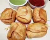 চাইনিজ পকেট সামোসা (chinese pocket samosa recipe in Bengali) রেসিপি ধাপ - 9 ছবি