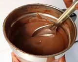 A picture of step 2 of Chocolate biscuit cake.