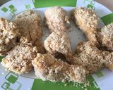 A picture of step 3 of Fried Chicken - deep fry#AuthorMarathon #4weekschallenge.