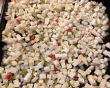 A picture of step 1 of Sheet pan breakfast.