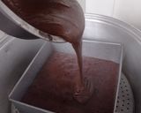 Foto langkah ke 8 dari resep Brownies Kukus Double Layer.