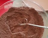 A picture of step 2 of Chocolate Cake with Fudge Frosting.