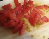 A picture of step 1 of Cheese, egg and tomato.