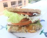 A picture of step 3 of Durian And Dried Apricot Sandwich.