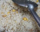 A picture of step 3 of Corn Rice.