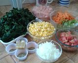 Foto del paso 1 de la receta: Lasaña de espinaca, mix de verduras, pollo y queso de cabra
