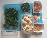 Foto langkah ke 1 dari resep Tumis kacang panjang & tempe.