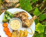 Foto langkah ke 5 dari resep Roasted Chicken with Bechamel Sauce.