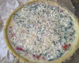 Une image de l'étape 3 de Quiche tomate basilic.