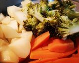 A picture of step 1 of Scrumptious Brocolli Veggie Salad.