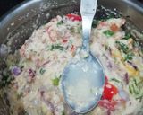 A picture of step 3 of Rava & Mix Veg Toast.