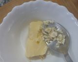 A picture of step 1 of Cheese-Garlic Open Sandwich.
