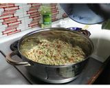 A picture of step 4 of Chicken Flautas.