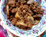 عکس مرحله 4 از دستور 🌸😋خوراک قارچ و گوشت😋🌸