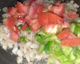 A picture of step 2 of Shakshuka..quick brunch😊.
