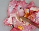 A picture of step 1 of Air fryer Beef Tikka.
