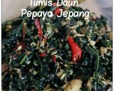 Foto langkah ke 6 dari resep Tumis Daun Pepaya Jepang.