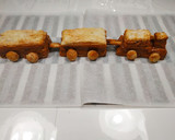 Foto del paso 8 de la receta: Trencito de hojaldre con dulce de leche 🚂