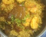 A picture of step 4 of Prawns Birayani.