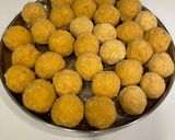 पाकातिल रवा बेसन लाडु (rava besan laddu recipe in marathi) रेसिपी स्टेप 5 फोटो 
