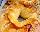 Foto del paso 7 de la receta: HERRADURAS Rellenas de Dulce de Melocotón y Tocineta...!💝💟💓