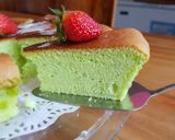 Foto langkah ke 5 dari resep Pandan Ogura Cake.