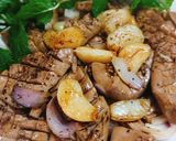 Hình bước làm 4 của món Cật heo cháy tỏi