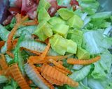 Hình bước làm 4 của món Salad Lườn Ngỗng Hun Khói